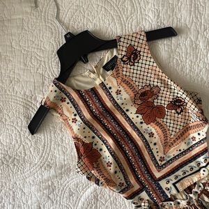 Topshop A-Line Dress with Cutout